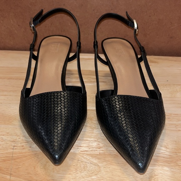 Nordstrom Black Palmer Slingback Heels 7.5 - Picture 12 of 15